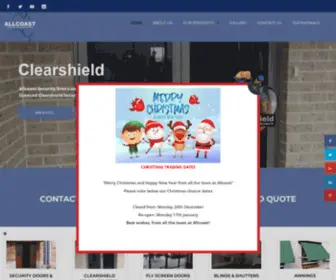 Allcoastdoorsandblinds.com.au(Allcoast Security Doors and Blinds) Screenshot
