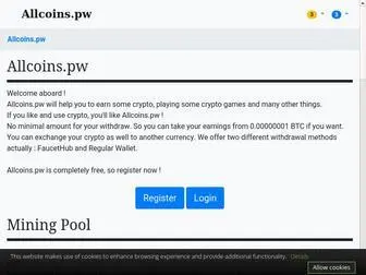 Allcoins.pw(Multicoins Faucets) Screenshot