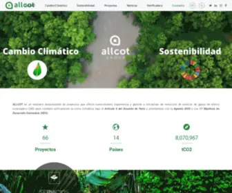 Allcot.com(Servicios de Cambio Climático y Sostenibilidad) Screenshot