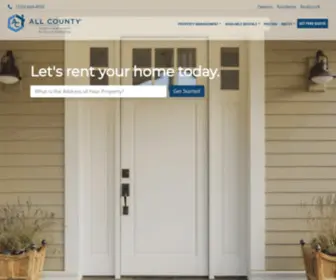 Allcountyds.com(All County Property Management The Denver South Team) Screenshot