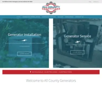 Allcountygenerators.com(Generac Generators Installation and Service) Screenshot