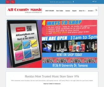 Allcountymusic.com(All County Music) Screenshot
