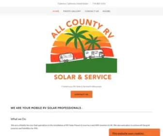 Allcountyrvsolar.com(All County RV Solar & Service) Screenshot