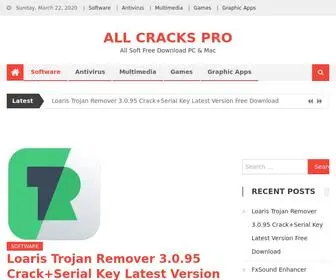 Allcrackspro.com(ALL CRACKS PRO) Screenshot