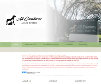 Allcreaturescolumbia.com(All Creatures Animal Hospital) Screenshot