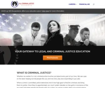 Allcriminaljusticeschools.com(All Criminal Justice Schools) Screenshot