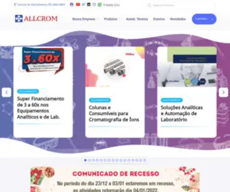 Allcrom.com.br(Tudo para Laboratório HPLC) Screenshot