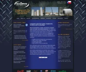Allcryo.com(C02 & Cryogenic Tank Experts) Screenshot
