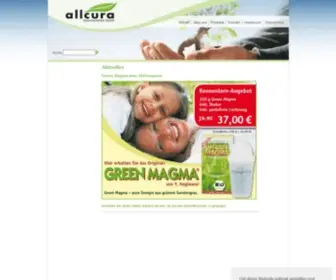 Allcura.de(Aktuelles aus dem Hause allcura) Screenshot