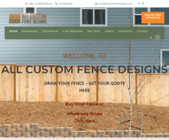 Allcustomfencedesigns.com(Allcustomfencedesigns) Screenshot