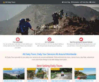 Alldailytours.com(All Daily Tours) Screenshot