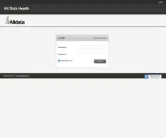 Alldatahealth.com(All Data Health) Screenshot