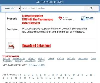 Alldatasheet.net(Datasheet search site for Electronic Components and Semiconductors) Screenshot