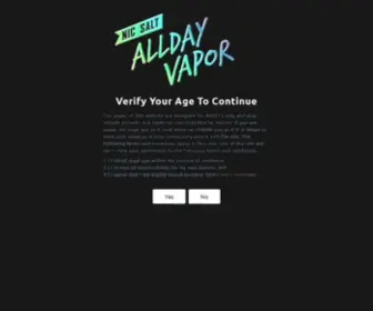 Allday-Vapor.com(Allday Vapor) Screenshot