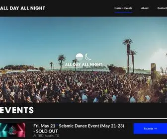 Alldayallnightevents.com(All Day All Night) Screenshot