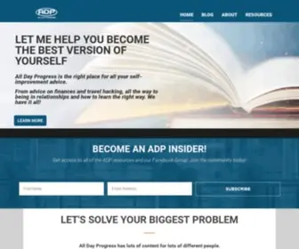 Alldayprogress.com(All Day Progress) Screenshot