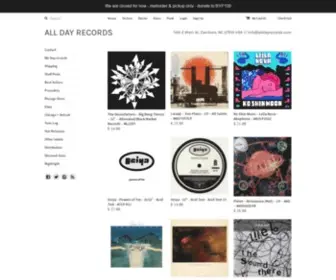 Alldayrecords.com(All Day Records) Screenshot