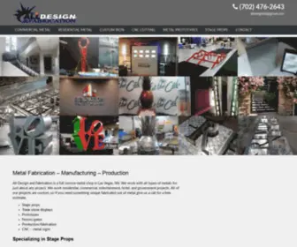 Alldesignandfabrication.com(Metal Shop Las Vegas) Screenshot