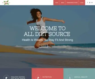 Alldietsource.com(All Diet Source) Screenshot