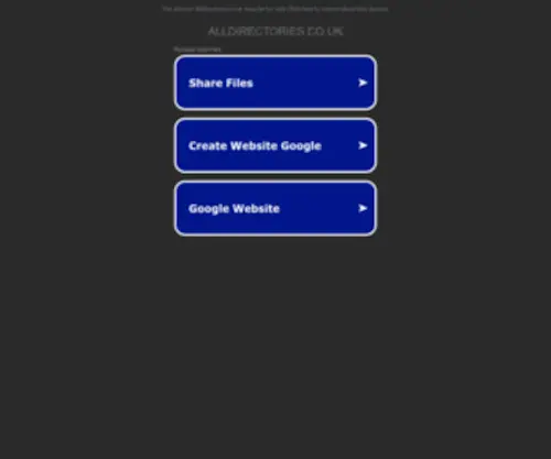 Alldirectories.co.uk(All Directories) Screenshot
