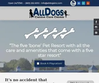 Alldogsinc.com(AllDogs Canine Care Center) Screenshot