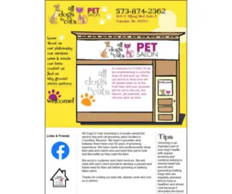 Alldogsncats.com(All Dogs N Cats) Screenshot