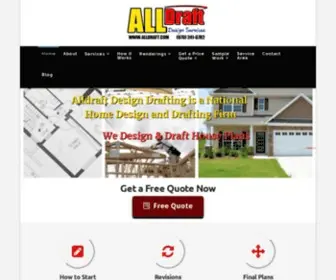 Alldraft.com(Alldraft Home Design and Drafting Services) Screenshot