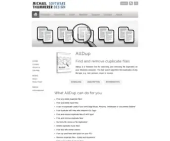 Alldup.info(The free software AllDup) Screenshot
