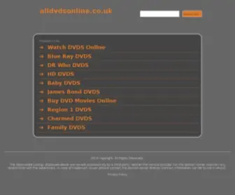 AllDVDsonline.co.uk(HOLIDAYS) Screenshot