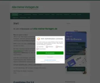 Alle-Meine-Vorlagen.de(Auf diesen Seiten findest du kostenlose Excel) Screenshot