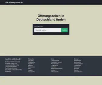 Alle-Offnungszeiten.de(Öffnungszeiten) Screenshot