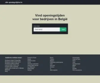 Alle-OpeningstijDen.be(Vind) Screenshot