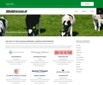 Alleadressen.nl(Op deze site staan (alle)) Screenshot