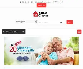 Alledchem.com(Cenforce, Cialis, Fildena, Kamagra) Screenshot