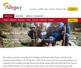 Allegacy.org(Unlike Your Bank) Screenshot