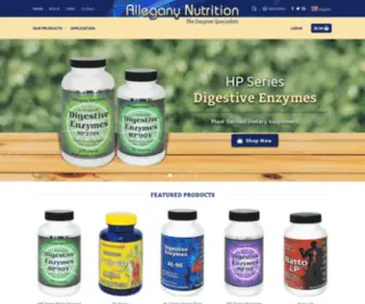 Alleganynutrition.com(Allegany Nutrition is proud to provide the highest quality) Screenshot