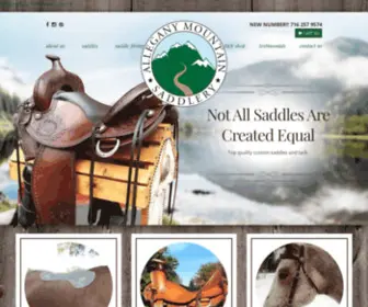 Alleganysaddlery.com(Custom Western Saddles) Screenshot