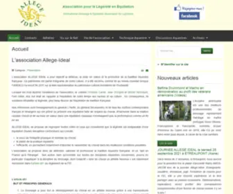 Allege-Ideal.com(Association pour la Légèreté en Equitation) Screenshot