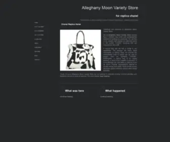 Alleghanymoonvarietystore.com(Chanel Replica Handbag Store Sale) Screenshot
