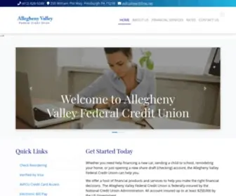 Alleghenyvalleyfcu.com(Allegheny Valley Federal Credit Union) Screenshot