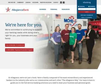 Allegiancebank.com(We Practice What We Pledge) Screenshot