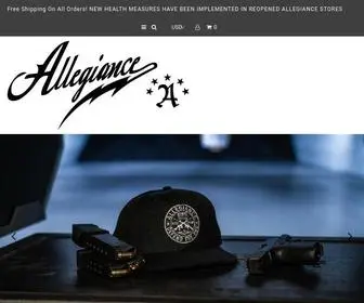 Allegianceclothing.com(Men's Clothing) Screenshot