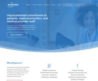 Allegianceimaging.com(Allegiance Imaging) Screenshot
