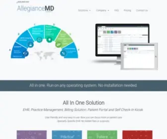 Allegiancemd.com(AllegianceMD Medical Software Cloud Solutions) Screenshot