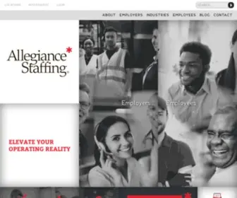 Allegiancestaffing.com(Allegiance Staffing) Screenshot