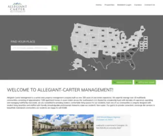 Allegiant-Carter.com(Apartments in Tampa) Screenshot