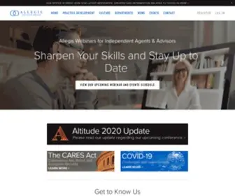 Allegisag.com(Allegis Advisor Group) Screenshot