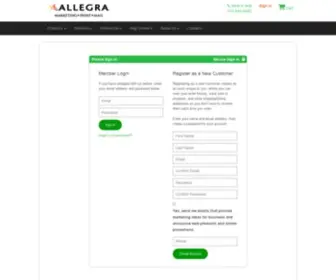 Allegradsmonline.com(Allegra Marketing Services) Screenshot