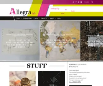 Allegralaboratory.net(Allegra) Screenshot