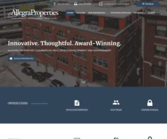 Allegraproperties.com(Quality Management and Real Estate Services From Allegra Properties) Screenshot